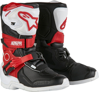 Alpinestars Tech 3S,  boots kids,  color: White/Black/Red,  size: 13 US