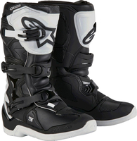 Alpinestars Tech 3S,  boots youth,  color: Black/White,  size: 3 US