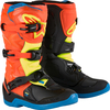 Alpinestars Tech 3S,  boots youth,  color: Neon-Orange/Neon-Yellow/Black/Blue,  size: 4 US