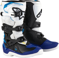 Alpinestars Tech 3S,  boots youth,  color: White/Black/Blue,  size: 5 US