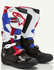 Alpinestars Tech 7 Enduro Drystar Honda S23,  boots waterproof,  color: Black/White/Blue/Light Red,  size: 9 US