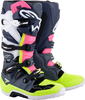 Alpinestars Tech 7 S23,  boots,  color: Dark Grey/Dark Blue/Neon-Pink,  size: 7 US