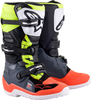 Alpinestars Tech 7S S23,  boots youth,  color: Dark Grey/Neon-Red/Neon-Yellow,  size: 3 US