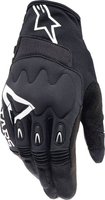 Alpinestars Techdura,  gloves,  color: Black/White,  size: L