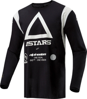 Alpinestars Techdura,  jersey,  color: Black/White,  size: S