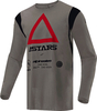 Alpinestars Techdura,  jersey,  color: Grey/Black/Red,  size: XL