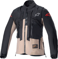 Alpinestars Techdura,  textile jacket waterproof,  color: Black/Brown,  size: XXL