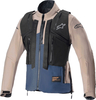 Alpinestars Techdura,  textile jacket waterproof,  color: Brown/Blue,  size: M