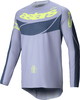 Alpinestars Techstar Dreem,  jersey,  color: Grey/Dark Grey/Neon-Yellow,  size: L