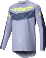 Alpinestars Techstar Dreem,  jersey,  color: Grey/Dark Grey/Neon-Yellow,  size: L