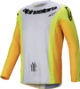 Alpinestars Techstar Melt,  jersey,  color: White/Neon-Yellow/Orange,  size: XXL