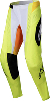 Alpinestars Techstar Melt,  textile pants,  color: White/Neon-Yellow/Orange,  size: 40