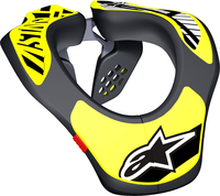 Alpinestars Youth,  neck brace kids,  color: Black/Neon-Yellow,  size: One Size