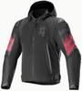 Alpinestars Zaca Air Veno,  textile jacket waterproof,  color: Black/Light Red,  size: XL
