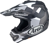 Arai MX-V Block,  cross helmet,  color: Matt Black/White,  size: L