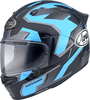 Arai Quantic Robotik,  full face helmet,  color: Black/Blue,  size: L