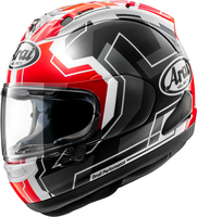 Arai RX-7V Evo JR 65,  integral helmet,  color: Black/White/Red,  size: XS