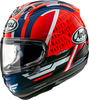 Arai RX-7V Evo Maverick 2023,  full face helmet,  color: Red/Dark Blue/Black/White,  size: S