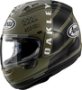 Arai RX-7V Evo Maverick Oakley,  full face helmet,  color: Matt Dark Green/Black,  size: S