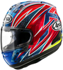 Arai RX-7V Evo Ogura 2023,  full face helmet,  color: Blue/Red/Neon-Yellow,  size: M