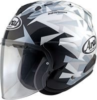 Arai SZ-R Evo Mimesis,  open face helmet,  color: White/Grey/Black,  size: XS