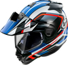 Arai Tour-X5 Discovery,  adventure helmet,  color: Black/White/Blue/Red,  size: XS