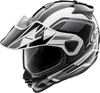 Arai Tour-X5 Discovery,  adventure helmet,  color: Black/White/Grey,  size: XS