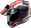 Arai Tour-X5 Discovery,  adventure helmet,  color: Black/White/Red,  size: XS