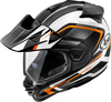 Arai Tour-X5 Discovery,  adventure helmet,  color: Matt Black/White/Orange,  size: XL
