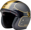 Bell Custom 500 Carbon RSD,  open face helmet,  color: Black/Gold,  size: XL