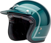 Bell Custom 500 Steve McQueen Riverside,  open face helmet,  color: Dark Green/White,  size: L