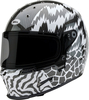 Bell Eliminator Carbon Deathspray,  full face helmet,  color: Black/White,  size: XL