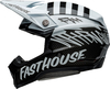 Bell Moto-10 Spherical Fasthouse Mod Squad,  cross helmet,  color: White/Black,  size: S
