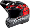 Bell Moto-10 Spherical MIPS Fasthouse DITD 25,  motocross helmet,  color: Black/Grey/Red/White,  size: M