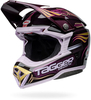 Bell Moto-10 Spherical Tagger,  cross helmet,  color: Black/Purple/Gold,  size: L