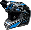 Bell Moto-10 Spherical Webb Marmont,  cross helmet,  color: Black/Grey/Blue,  size: L