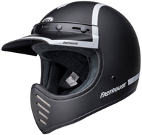 Bell Moto-3 Fasthouse The Old Road,  motocross helmet,  color: Black/White,  size: XL