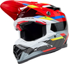 Bell Moto-9S Flex Renen Nova,  motocross helmet,  color: Black/Red/Grey/Yellow/Blue,  size: S