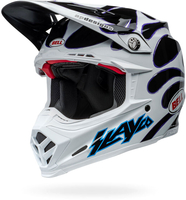 Bell Moto-9S Flex Slayco 24,  cross helmet,  color: White/Black/Blue,  size: S