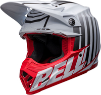 Bell Moto-9S Flex Sprint,  cross helmet,  color: Matt-White/Red/Grey,  size: S