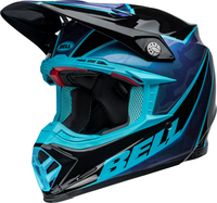 Bell Moto-9S Flex Sprite,  cross helmet,  color: Black/Blue/Light Blue,  size: S