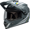Bell MX-9 Adventure MIPS Alpine,  adventure helmet,  color: Grey/White/Blue/Yellow,  size: L