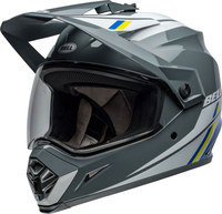 Bell MX-9 Adventure MIPS Alpine,  adventure helmet,  color: Grey/White/Blue/Yellow,  size: M