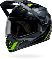 Bell MX-9 Adventure MIPS Alpine Camo,  adventure helmet,  color: Black/Grey/Neon-Yellow,  size: S