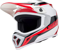 Bell MX-9 MIPS Rift,  motocross helmet,  color: White/Red/Black,  size: S
