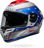 Bell Race Star DLX Flex Beaubier 24,  integral helmet,  color: White/Red/Blue,  size: XL