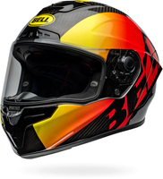 Bell Race Star DLX Flex Offset,  full face helmet,  color: Black/Yellow/Red,  size: S