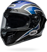 Bell Race Star DLX Flex Xenon,  full face helmet,  color: Black/Blue/White,  size: S