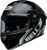 Bell Race Star Flex DLX Hello Cousteau Algae,  full face helmet,  color: Matt-Black/Black/White,  size: L