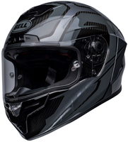 Bell Race Star Flex DLX Labyrinth,  integral helmet,  color: Black/Grey,  size: M